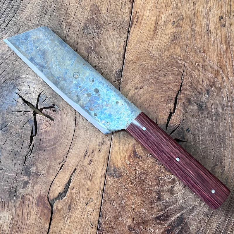 sukaldia couteau basque de cuisine violette