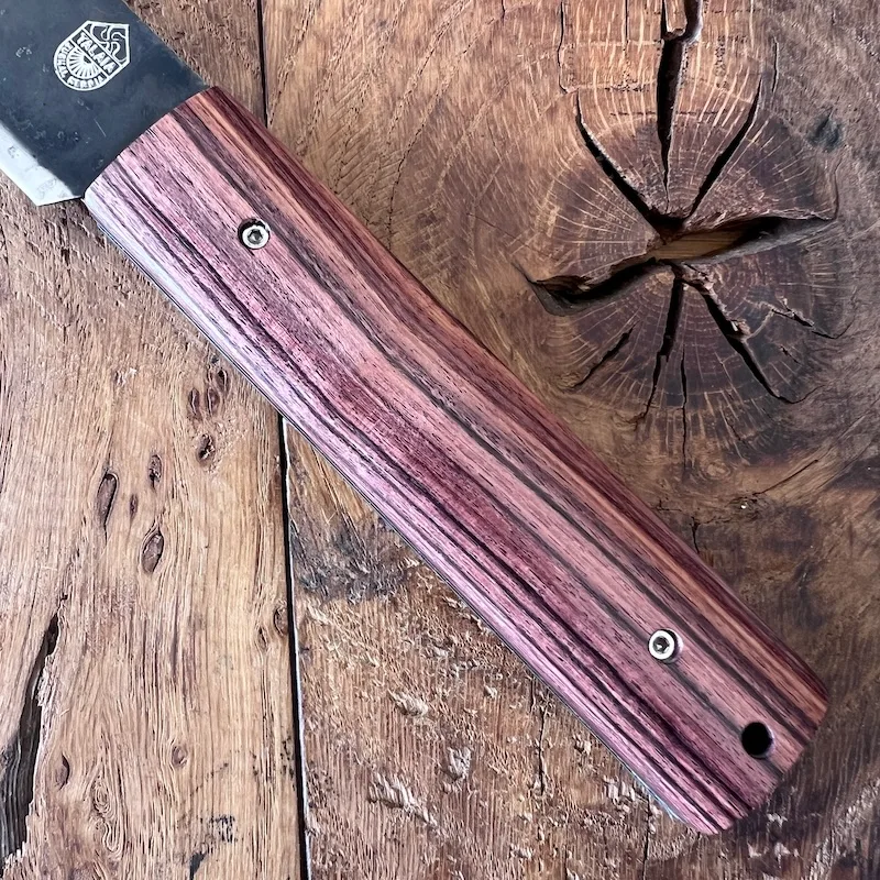 couteau basque handia bois de violette lame carbone coutellerie basque talaia anglet pays basque 2