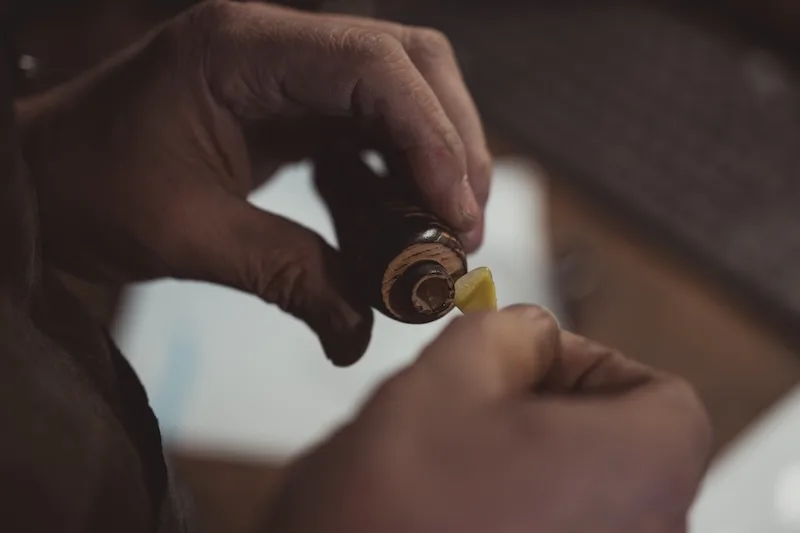 réalisation d'un couteau pour bâton de à champignon TALAIA