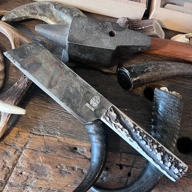 sukaldia couteau de cuisine bois de cerf